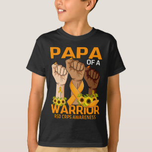 Hand Papa van een krijger RSD CRPS Awareness Sunfl T-shirt