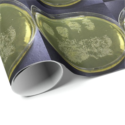 Hand Petri Dish Bacteria Cadeaupapier (Rol Hoek)