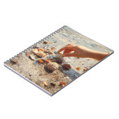 Hand Picking Seashells Beach Notebook Notitieboek (Linkerzijde)