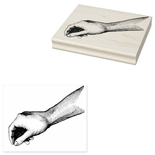  Hand Pickup Rubber Art Stamp Rubberstempel (Gestempeld)