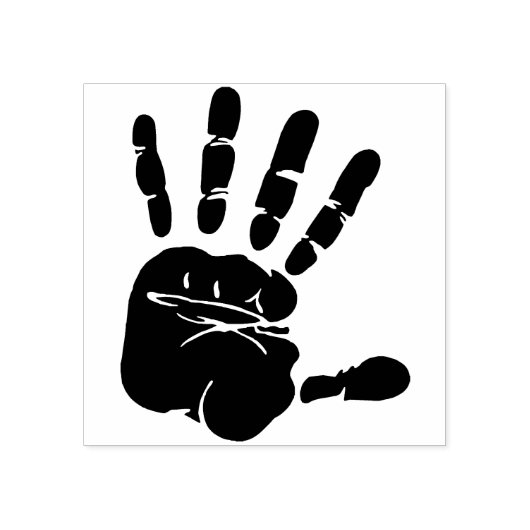 Hand Print Silhouet Art Stempel (Afrduk)