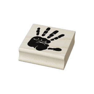 Hand Print Silhouet Art Stempel