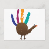 Hand Print Turkey Briefkaart (Voorkant)