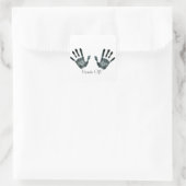 Hand Prints vierkante Stickers (Tas)