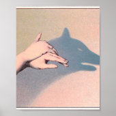 Hand Puppets Wolf Victoriaans  Chiaroscuro Poster (Voorkant)