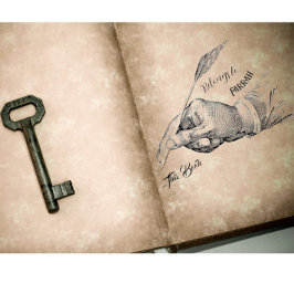 Hand Quill Writing | Eigendom Ink Stamp Rubberstempel