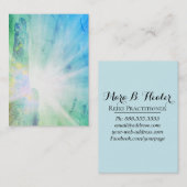 *~* Hand Rays of Light Energy Heal Visitekaartje (Voorkant / Achterkant)