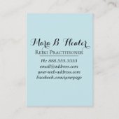 *~* Hand Rays of Light Energy Heal Visitekaartje (Achterkant)