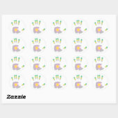 Hand Ronde Sticker (Vel)