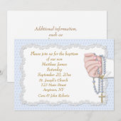 Hand Rosary Beads Blue Kaart (Voorkant / Achterkant)