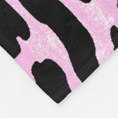 hand roze kleur naadloos luipaard / el fleece deken (Hoek)