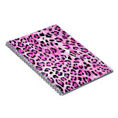 hand roze kleur naadloos luipaard / el notitieboek (Rechterzijde)