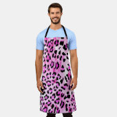 hand roze kleur naadloos luipaard / el schort (Gedragen)