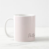 Hand Roze Roos Koffiemok (Links)