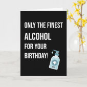 Hand Sanitizer Alcohol Funny Verjaardag Kaart (Gele Bloem)