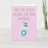 Hand Sanitizer Funny Verjaardag Kaart (Voorkant)