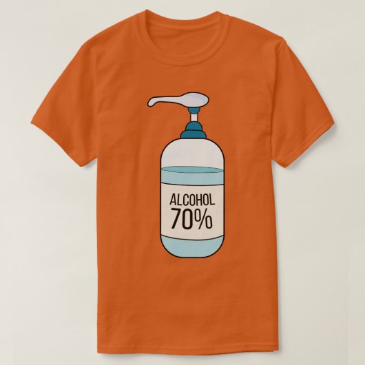 Hand Sanitizer Gel met 70 Alcohol T-shirt (Design voorkant)