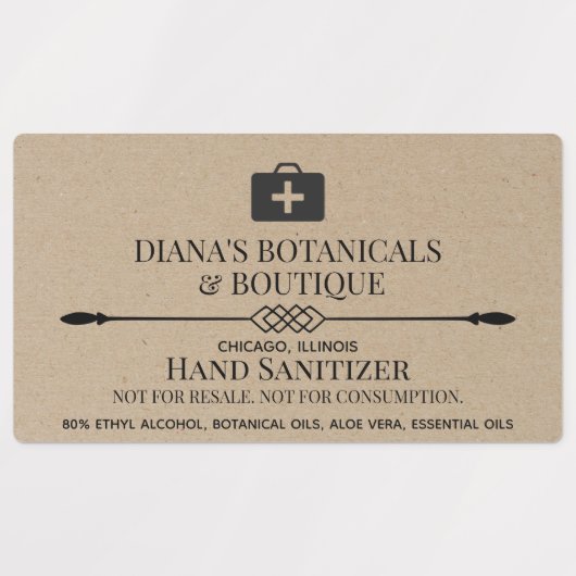 Hand Sanitizer Labels (Design 1)