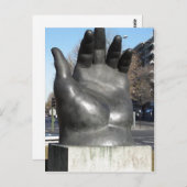 Hand. Schets van Fernando Botero (geb. 1932) in t Briefkaart (Voorkant / Achterkant)