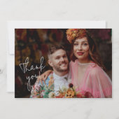 Hand-schrijf de Foto van het Manuscript Wedding Da Bedankkaart (Voorkant)