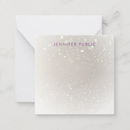 Hand Script Monogram Custom Glamour Sjabloon (Voorkant)