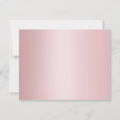 Hand Script Naam Tekst Sjabloon Roos Goud Elegant (Achterkant)