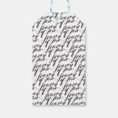 hand script seizoen van gift label cadeaulabel (Achterkant)