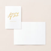 hand script seizoen van liefde folie kaarten (Display)