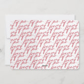 hand script seizoen van liefde Fotokaart Feestdagenkaart (Achterkant)