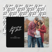 hand script seizoen van liefde Fotokaart Feestdagenkaart (Voorkant / Achterkant)