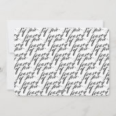 hand script seizoen van liefde Fotokaart Feestdagenkaart (Achterkant)