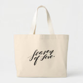 hand script seizoen van liefde grote tote bag (Voorkant)