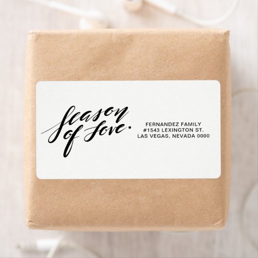 hand script seizoen van liefde label (Insitu)