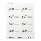 hand script seizoen van liefde label (Full Sheet)