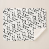 hand script seizoen van liefde sherpa deken (Voorkant (horizontaal))