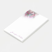 Hand Script Sjabloon Waterverf Rozen Post-it® Notes (Schuin)