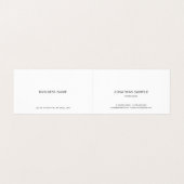 Hand Script Tekst Clean Modern Minimalistische Sja Visitekaartje (Binnenkant ongevouwen)