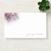 Hand Script Tekst Sjabloon Waterverf Rozen Post-it® Notes (Kantoor)