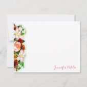 Hand Script Waterverf Flowers Kleurrijke Sjabloon (Voorkant)