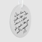 Hand-Scripted Faith Hope and Love Spiritual Round Ornament (voorkant)