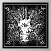 hand/sensoren/elektriciteit - Poster (Voorkant)