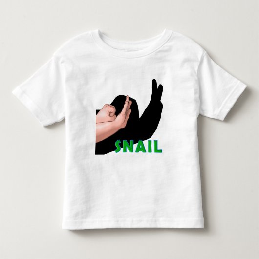 HAND SHADOW SNAIL KINDER SHIRTS (Voorkant)