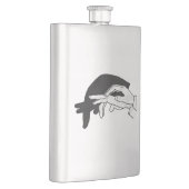 Hand Silhouette Anteater Heupfles (Rechts)