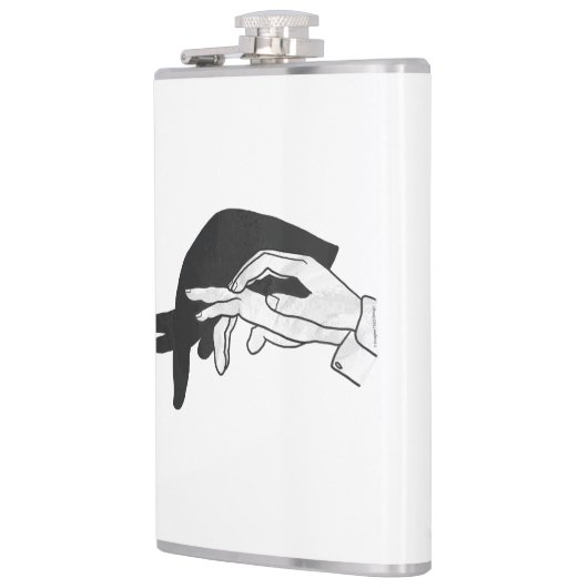 Hand Silhouette Anteater Heupfles (Links)