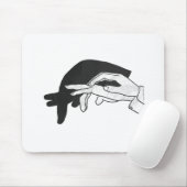 Hand Silhouette Anteater Muismat (Met muis)