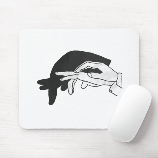 Hand Silhouette Anteater Muismat (Met muis)