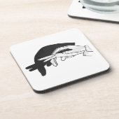 Hand Silhouette Anteater Onderzetter (Linkerzijde)