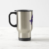 Hand Silhouette Anteater Paars Reisbeker (Links)