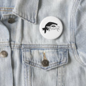 Hand Silhouette Anteater Ronde Button 5,7 Cm (In situ)