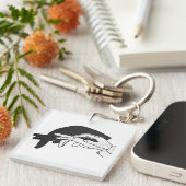 Hand Silhouette Anteater Sleutelhanger (Voorkant Rechts)